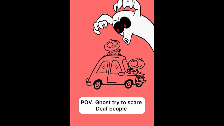 Ghost trying to scare deaf people 🤣🤣