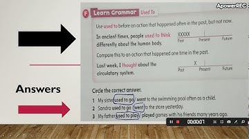 Video 17 \ 4th grade - Unit 12 \ Grammar ( Used to ) part 2