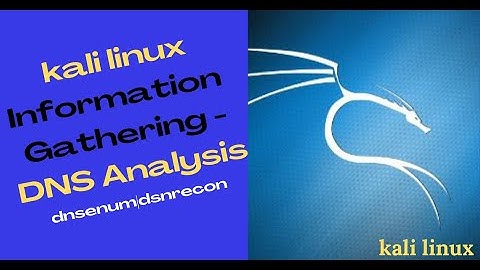 Kali Linux Information Gathering - DNS Analysis | DNS Enumeration Tools