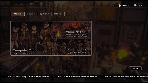 Main Menu made in Unity 3D