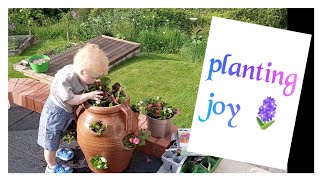 Planting Joy with Timothy reborn toddler Ariel Kazmierczak