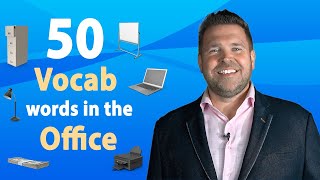 50 English VOCABULARY WORDS at the OFFICE in 4 Minutes