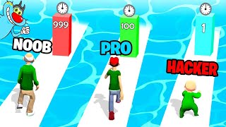 NOOB vs PRO vs HACKER | In Run Of Life | With Oggy And Jack | Rock Indian Gamer |