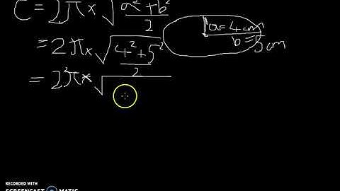 Circumference of an ellipse