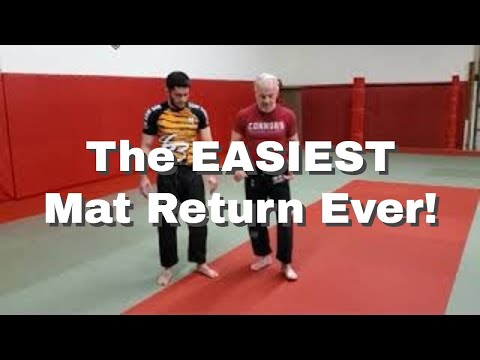 Facing a Larger BJJ Opponent? The EASIEST Jiu Jitsu Mat Return Ever!