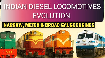 Indian Diesel Locomotives Evolution | Narrow, Meter & Broad Gauge Engines  #indianrailways