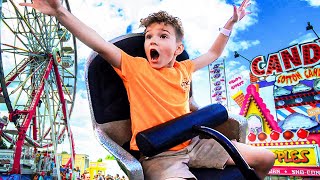 8 Year Old and Family, Last to leave FAIR WINS!