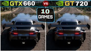 GTX 660 vs GT 720 | 10 Most Popular Games Test | How Big The Difference ?