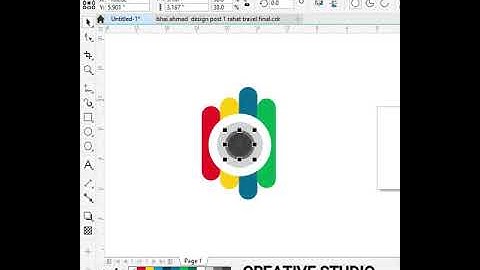 Create a photography logo design in corel draw
