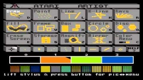 Atari 8-bit Atari Artist - hidden jingle