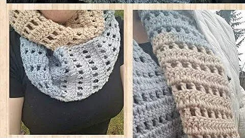 Quick and easy crochet infinity scarf