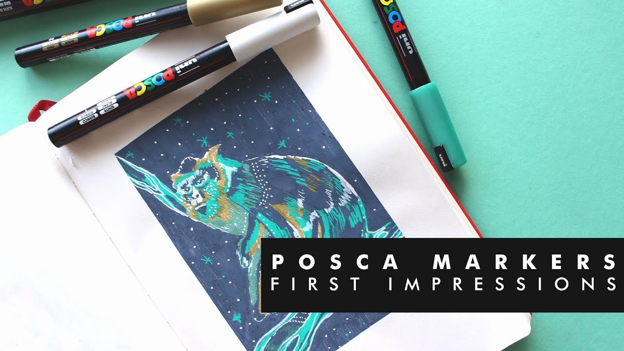 POSCA MARKERS? POSCA PENCILS! first impression review of