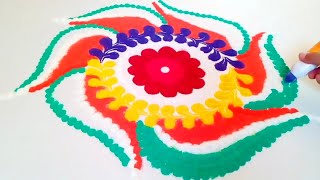 Beautiful rangoli designs | Stress relief rangoli | happy new year rangoli design 2021