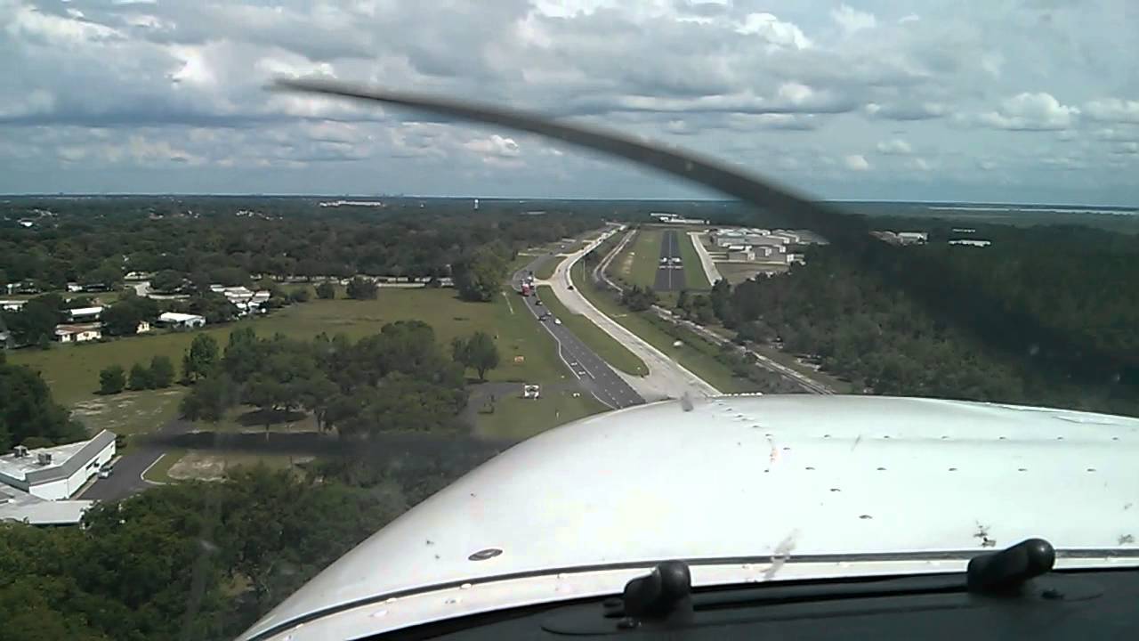 Landing in Orlando Apopka Airport RWY15 YouTube