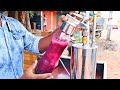 Soda grapes juice making  indian street foods global sight