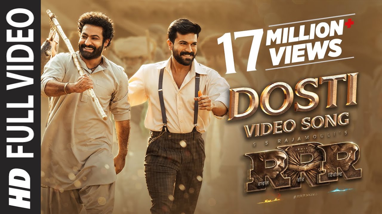 Full Video: Dosti Song (Telugu) – RRR – Kaala Bhairava MM Keeravaani | NTR Ram Charan | SS Rajamouli