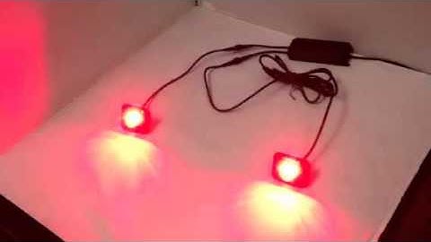 Hide Away Red/White LED Strobe Light Demo Video - TowMart.com