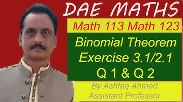 Math 123/113 Lecture 5 Exercise 2.1/3.1 Part a