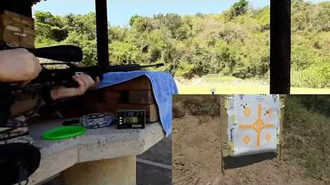 MOAV 2020  AIrforce Texan  457 chrono test and 65 yard 5 shot goups