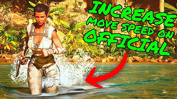 INCREASE MOVE SPEED ON OFFICIAL TRICK! How to increase speed on Ark Survival Ascended!