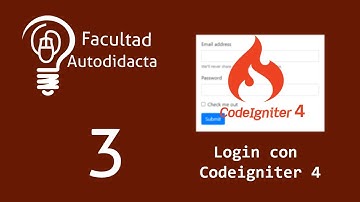 Login con Codeigniter 4 | Creación de controlador, rutas y modelo. Cap 3