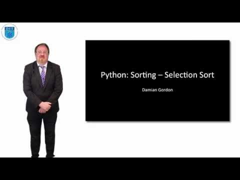 Python: Selectionsort and Multi-Dimensional Arrays