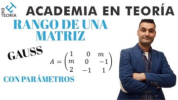 Rango de una matriz con parametros gauss