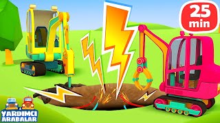 Yardımcı Arabalar - Çizgi Film - Tünel, Taksi̇, Garaj - Erkek Çocuklar Için Özel Bölümler