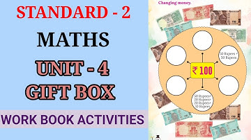 GIFT BOX WORK BOOK ACTIVITIES STD 2 MATHS UNIT 4 | GIFT BOX WORKBOOK ACTIVITIES CLASS 2 MATHS UNIT 4