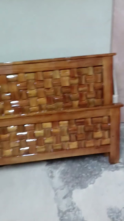 teakwood button cot ready to felivery