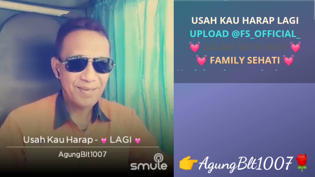USAH KAU HARAP LAGI ❤️ l Karaoke Smule Lagu Kenangan Duet Tanpa Vocal - AgungBlt1007
