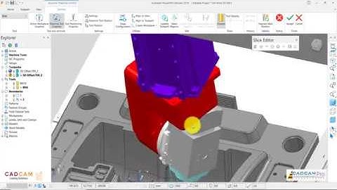 PowerMill 2019 Tutorial #39 | 3D Offset Finish , Check Collisions & Dymanic Machine Control