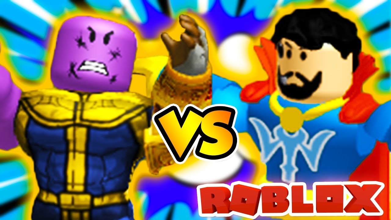 Doctor Strange Vs Thanos In Roblox Roblox Super Hero Tycoon