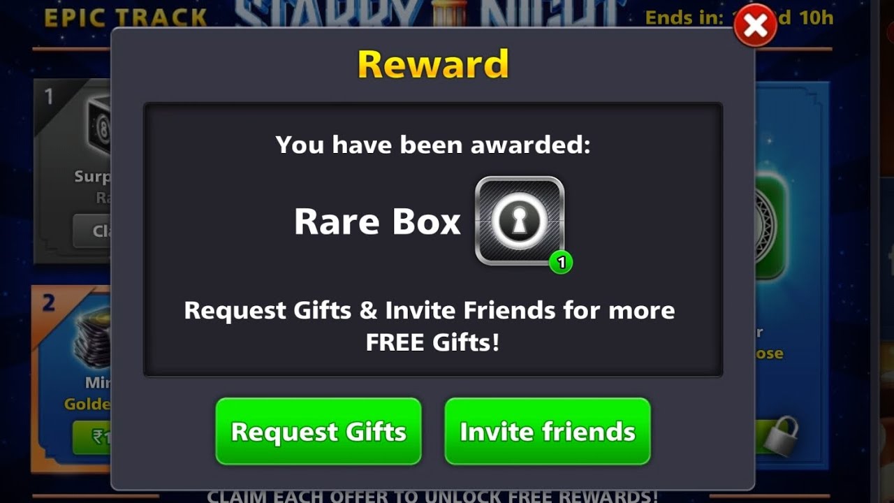 Free Rare Box in 8 Ball Pool