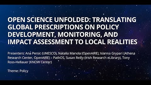 Open Science Unfolded