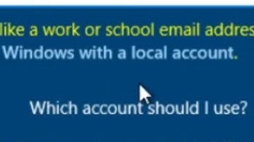 How to install Windows 10 with a Local Account ?