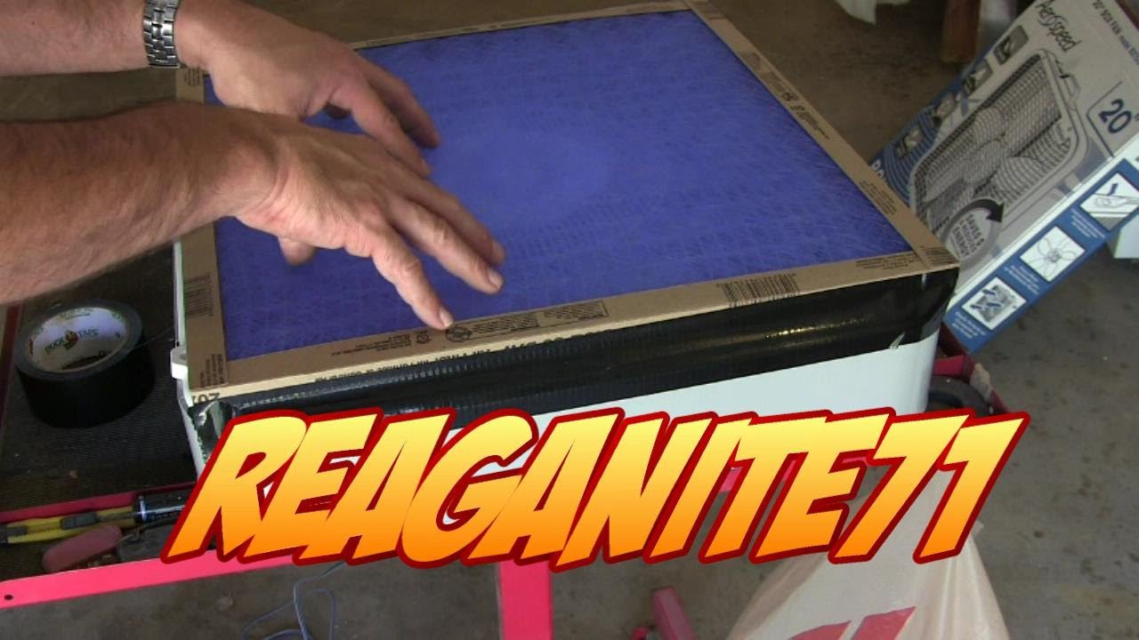 A Cheap & Easy Wood Shop Air Filter For Under 18! Get rid of Sawdust