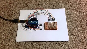 6 x 6 LED Matrix Arduino Test 1