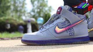 Dunk High Premium QS Galaxy On Feet 