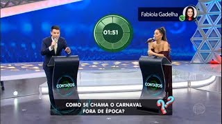 Bacci liga para Fabíola Gadelha e repórter acerta resposta