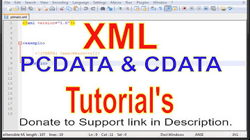 XML PART 06 PCDATA and CDATA