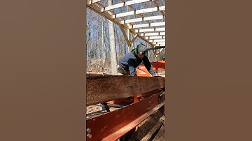Sawing a Cherry Log on the Wood-Mizer LX 25