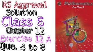 Rs Aggarwal class 6 Exercise 12 of Chapter 12 | Parallel Lines  | MD Sir