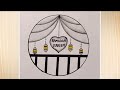 Ramadan Kareem Drawing Ideas Easy Islamic Drawing In Circle Islamic Drawing Tutorial For Beginners 