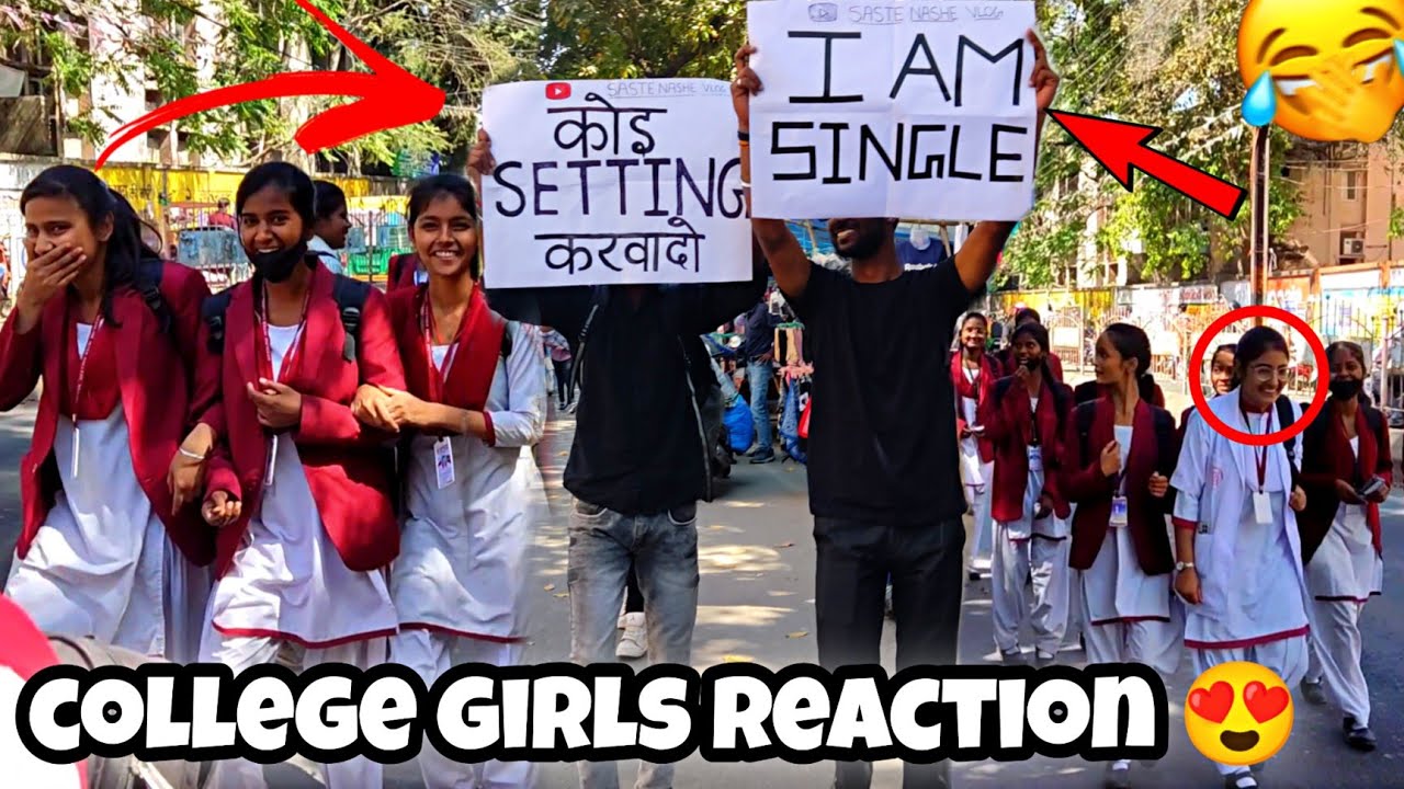 Cute college girls reaction 😍😂 | 14 Feb valentine day pe kiya propose 🥴 | Ranchi Ursuline college 🔥