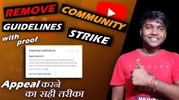 How to Appeal for community guidelines Warning or Strike  2023 | Remove community strike