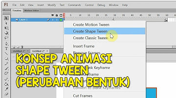 Konsep Animasi Tween Shape