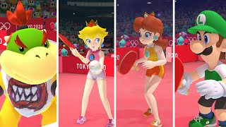 Mario & Sonic At The Olympic Games Tokyo 2020 Event Table Tennis- Hard Bowser Jr Peach Mental Sonic