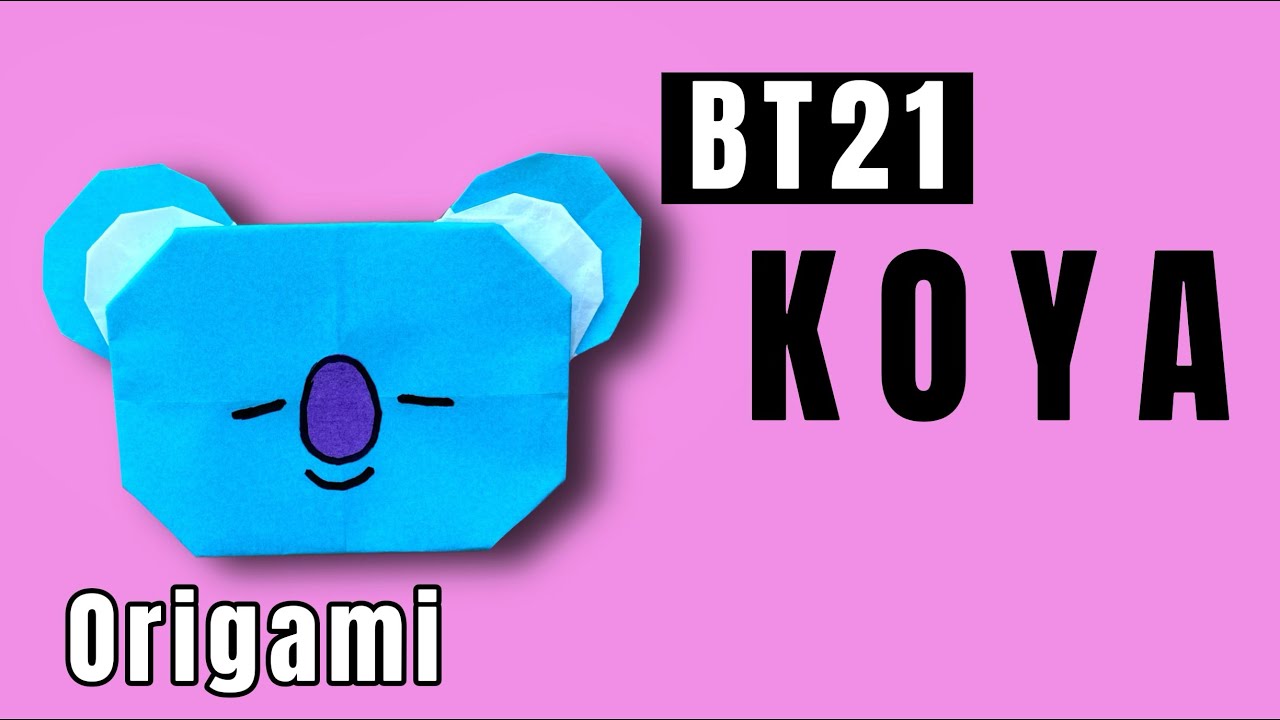 折り紙 簡単 Bt21 Koya 折り方 Origami Bts Bt21 Youtube