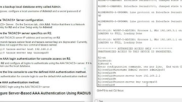 3.6.1.2 Cisco Packet Tracer - Configure AAA Authentication on Cisco Routers